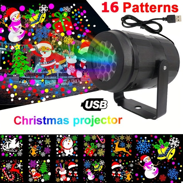 Snowflake Christmas LED Night Projector Light