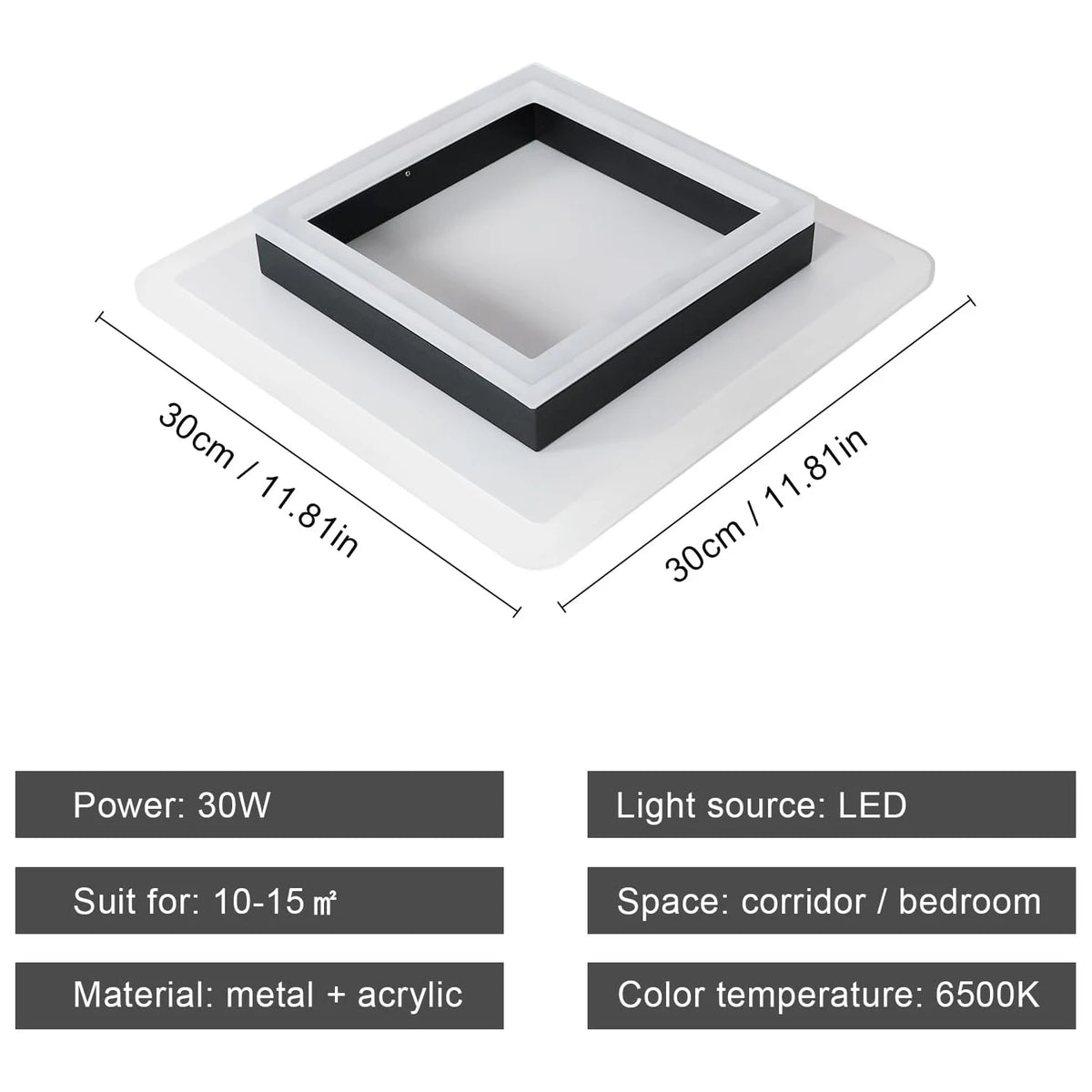 Modern Square LED Ceiling Light