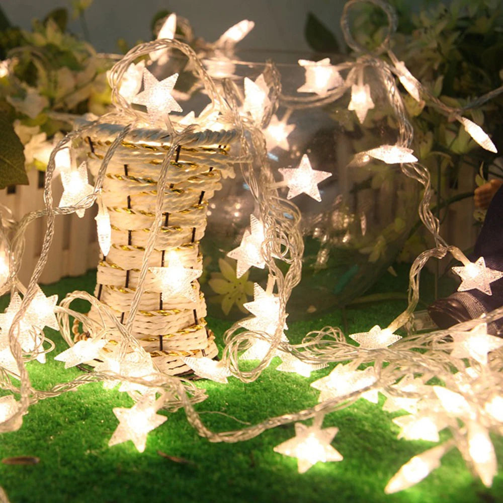 1.5m/3m/6m/10m LED Star String Lights