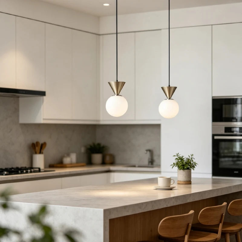 Nordic Iron Glass Small Suspension Chandelier