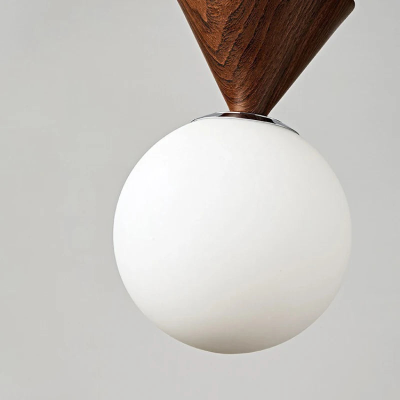 Nordic Iron Glass Small Suspension Chandelier