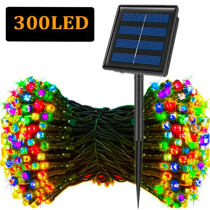 5M-32M LED Solar Powered Outdoor Christmas Fairy Lights