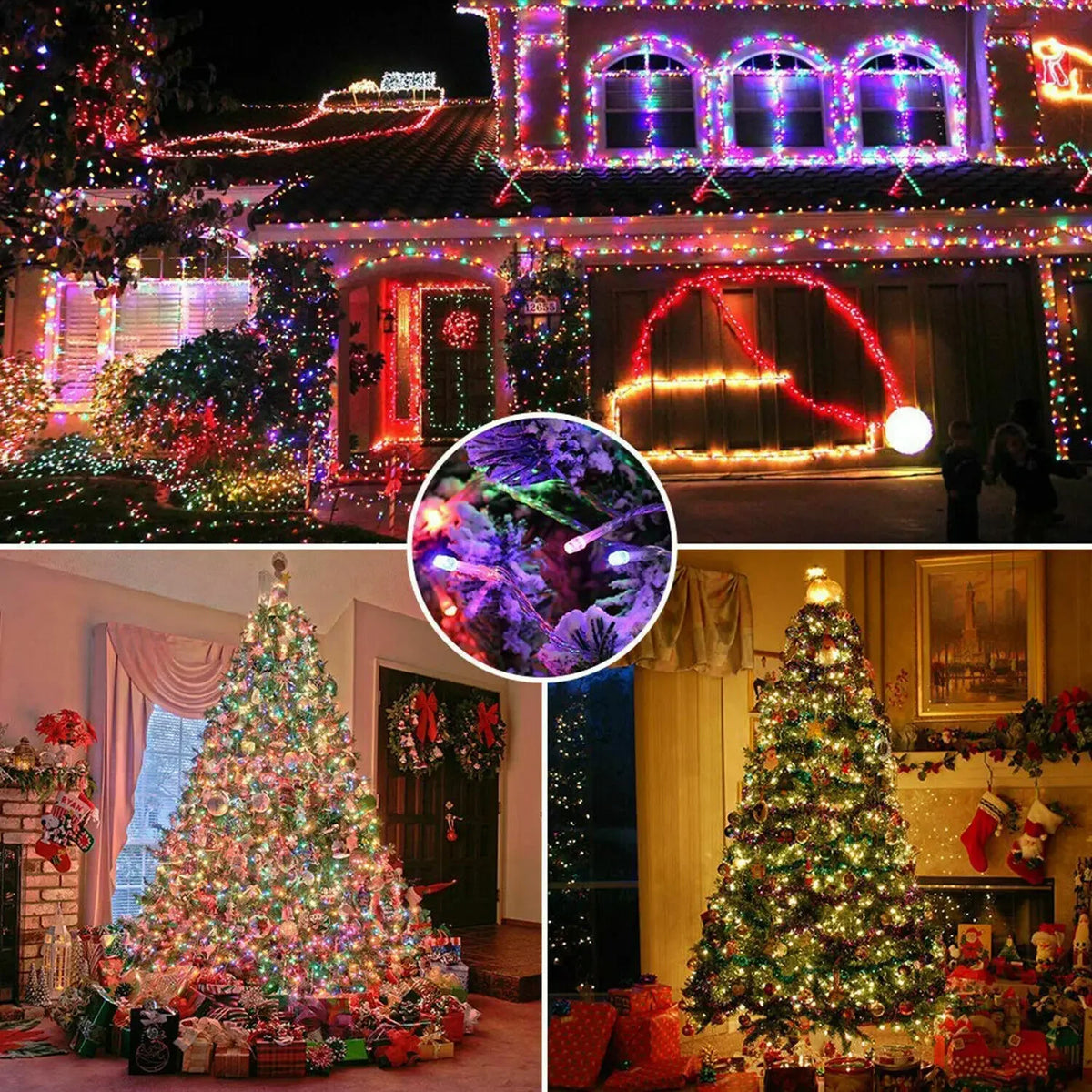 5M-32M LED Solar Powered Outdoor Christmas Fairy Lights