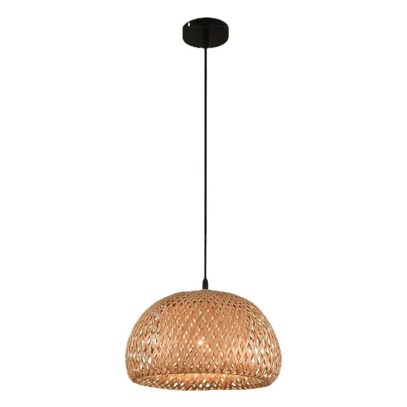 Bamboo LED Lantern Pendant Lamp