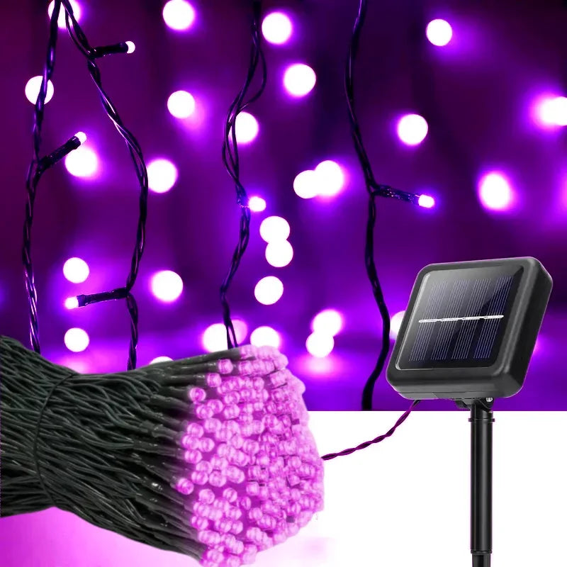 5M-32M LED Solar Powered Outdoor Christmas Fairy Lights