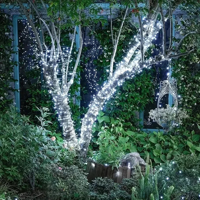 5M-32M LED Solar Powered Outdoor Christmas Fairy Lights