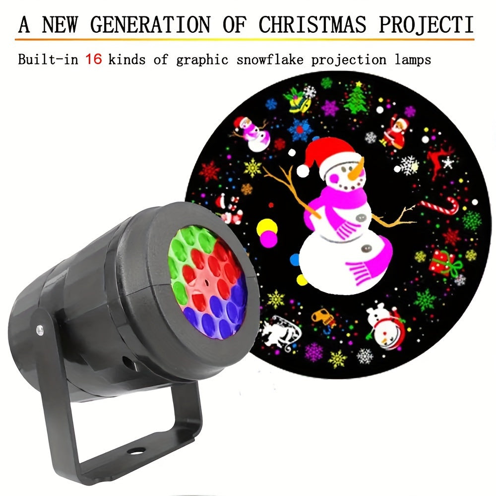 Snowflake Christmas LED Night Projector Light